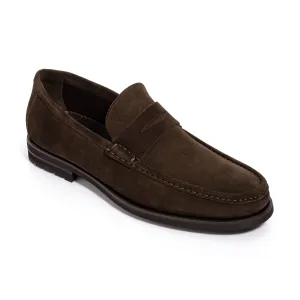 Belfast Dark Brown Suede Loafer