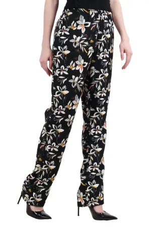 Black Floral Printed Pyjamas