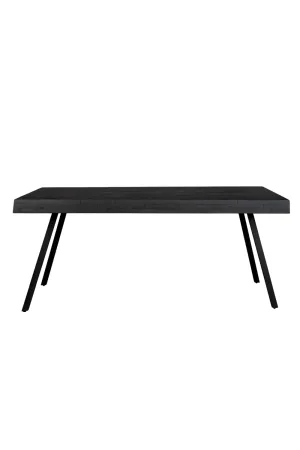 Black Teak Dining Table | DF Suri