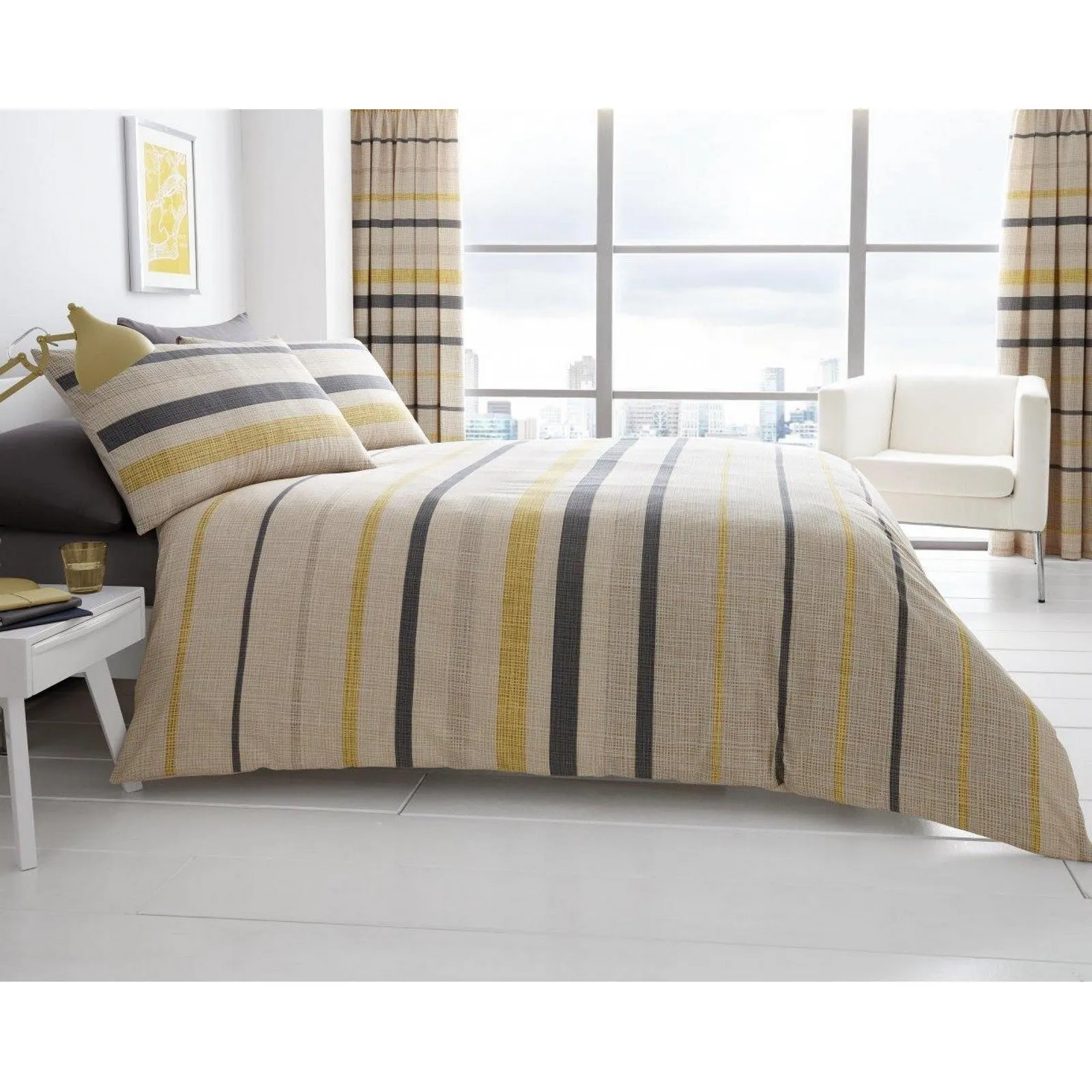 Block Stripe Duvet Cover Set