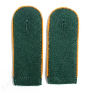 Bottle Green Orange Piped EM Shoulder Boards - Police