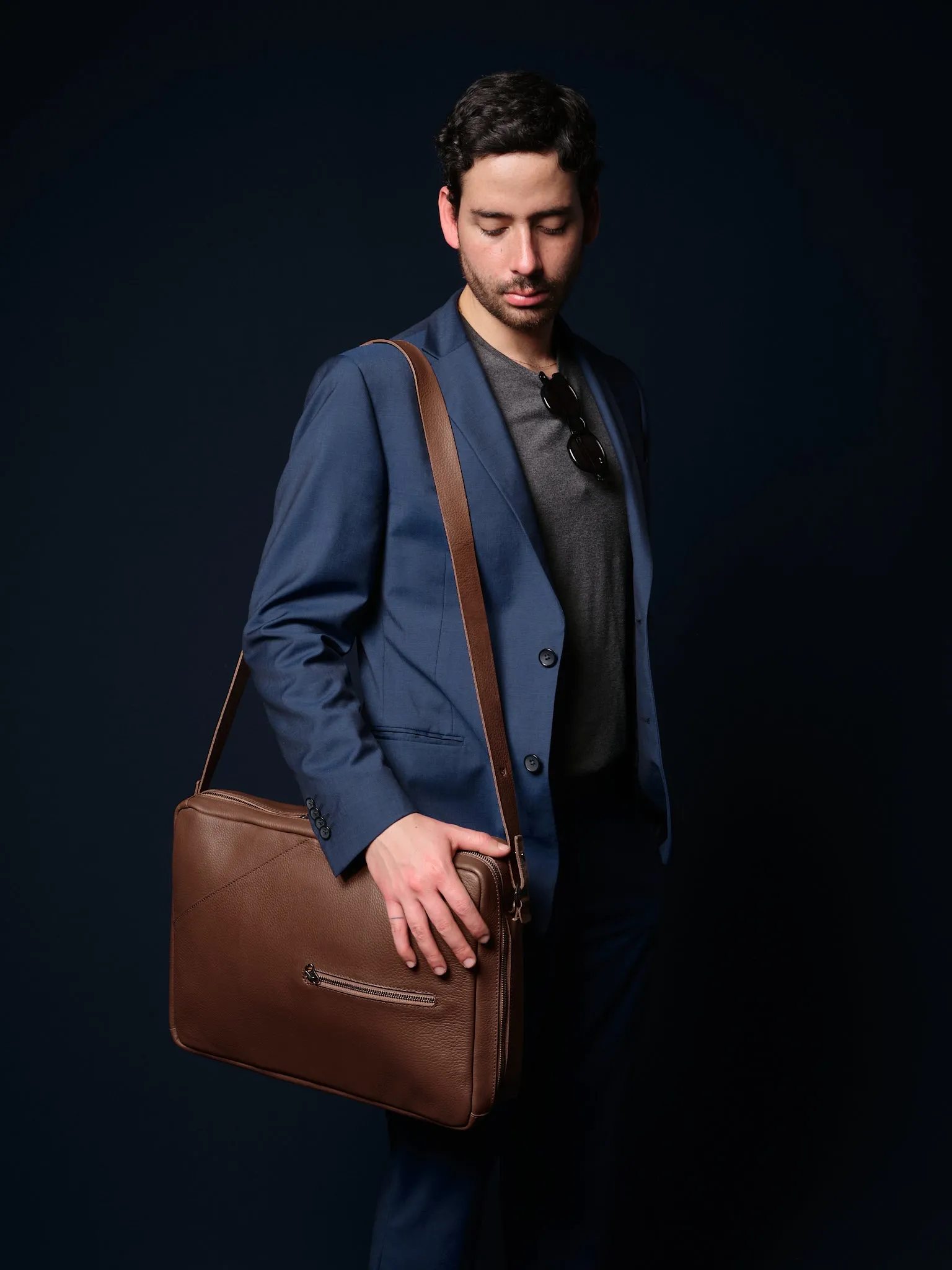 Briefcase Backpack · Brown