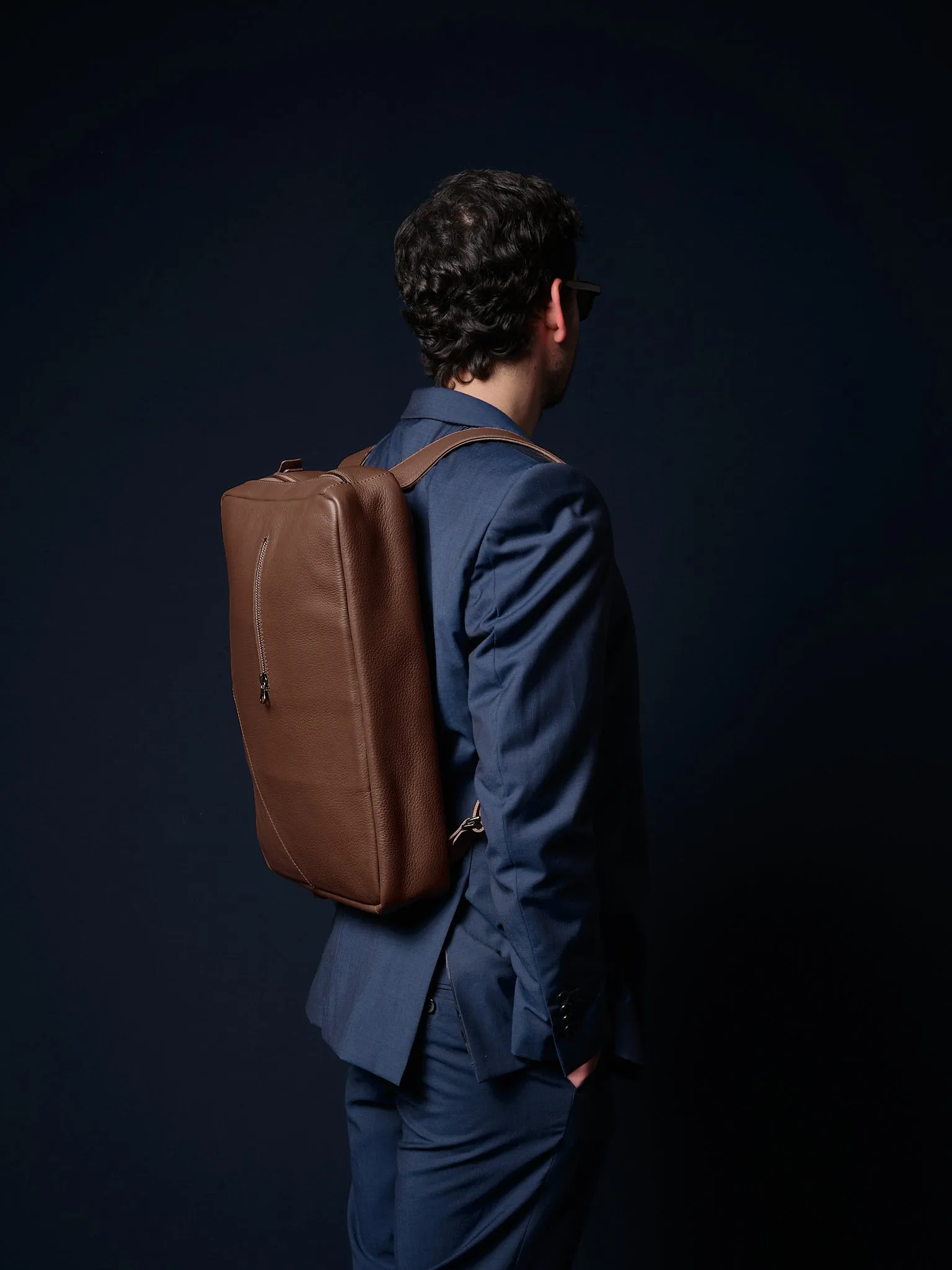 Briefcase Backpack · Brown