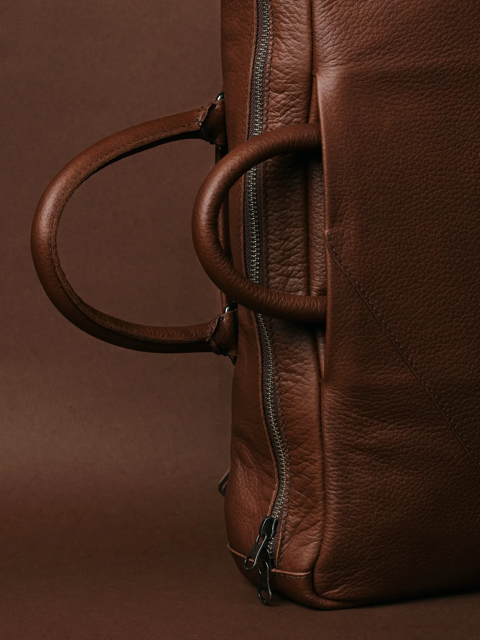 Briefcase Backpack · Brown