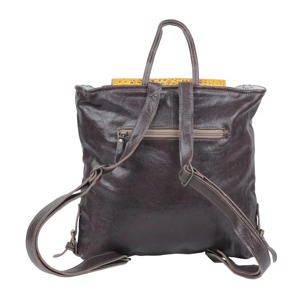 Bull'S Eye Leather & Hairon Bag