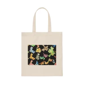 Cat Pattern Canvas Tote Bag