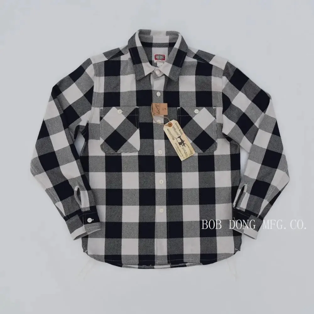 Classic Men's Plaid Cotton Work Shirts - Safari Style