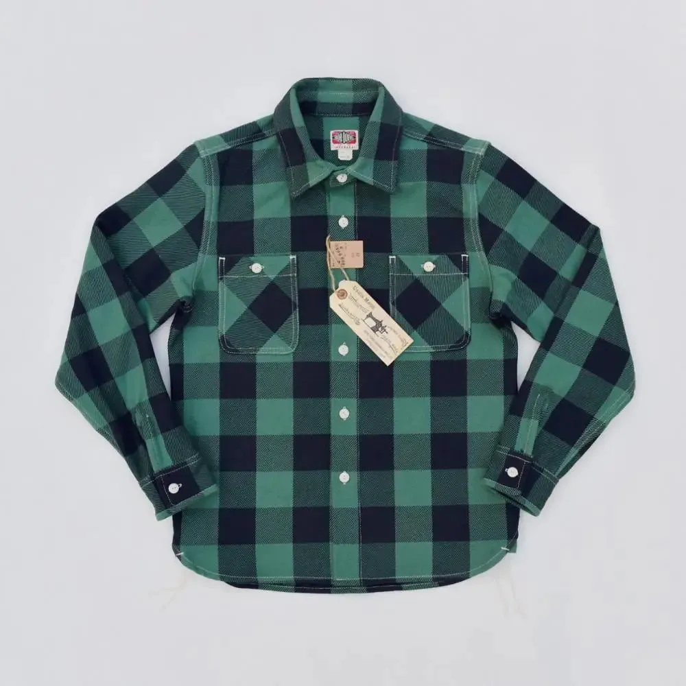 Classic Men's Plaid Cotton Work Shirts - Safari Style