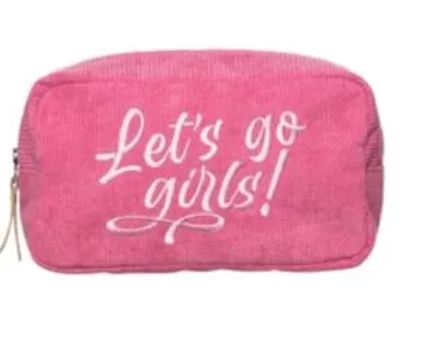 Corduroy Cosmetic Bag - 4 Styles