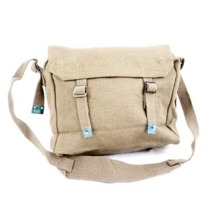 Cotton-Webbing Small Basic Haversack. New. Olive Green.