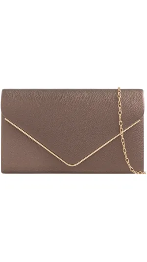 Donna Clutch- Pewter