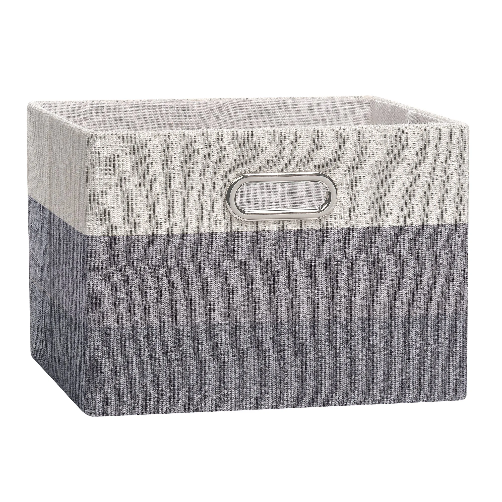 Gray Ombre Collapsible Storage Basket