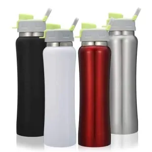 Insulated Stainless Steel Sports Water Bottle Leakproof 550ml Vacuum Thermos Cup