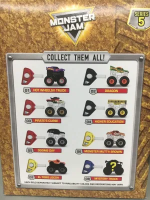 Monster Jam Series 5 Mystery Trucks Pack Styles May Vary