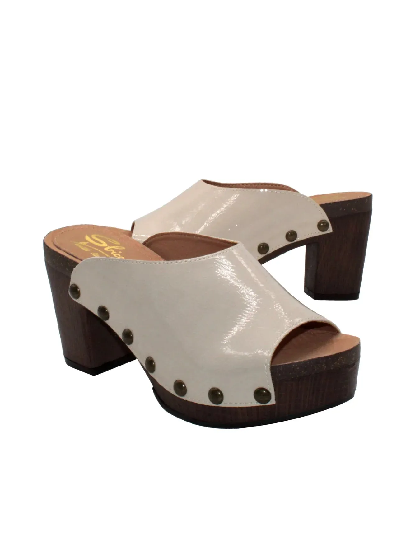 MONTROSE GENUINE LEATHER OPEN TOE CLOG MULE