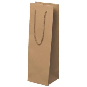 Natural Kraft Paper Euro-Tote Shopping Bags - 5.0 x 3.50 x 13.0