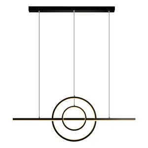 Oukon Pendant Chandelier Modern Minimalist Creative LED Line Art