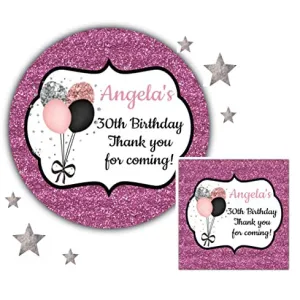 Personalised Birthday Party Stickers