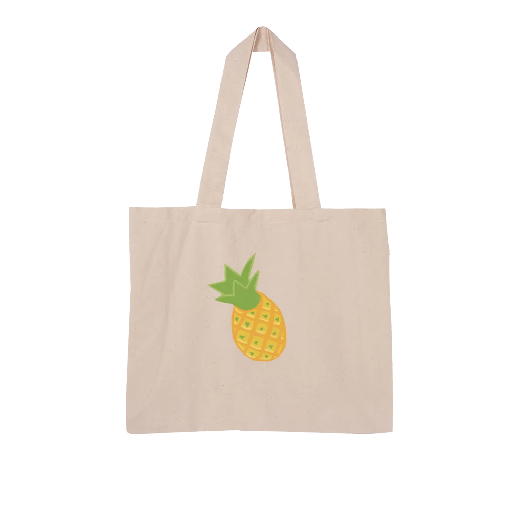 Pineapple Large Organic Tote Bag