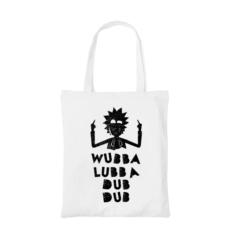 Rick and Morty Tote Bag - Wubba Lubba Dub Dub