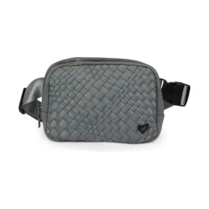 Vaughan Woven Belt/Crossbody Bag  - Slate