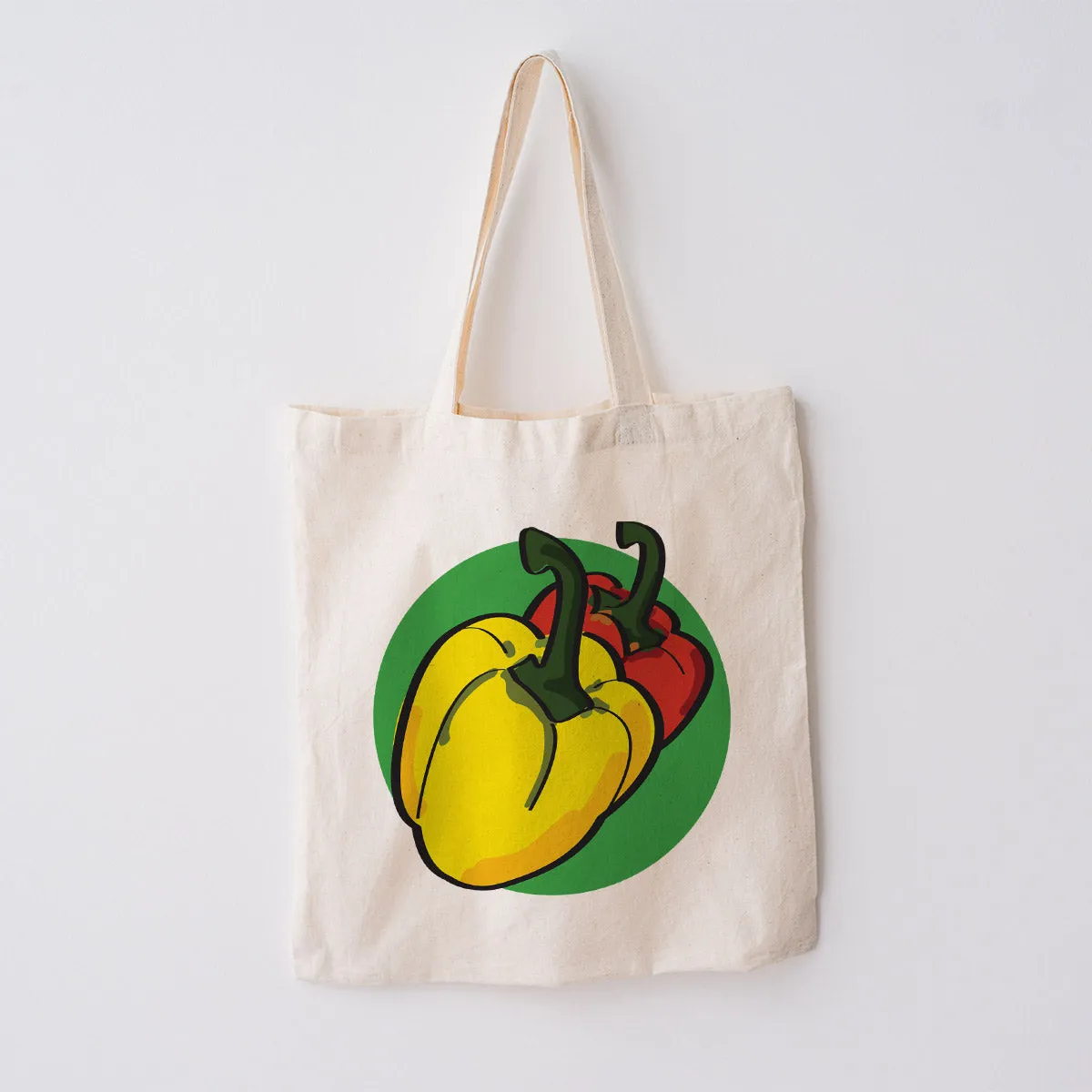 Very Veggie Large Canvas Grocery Tote Bag Market Totes